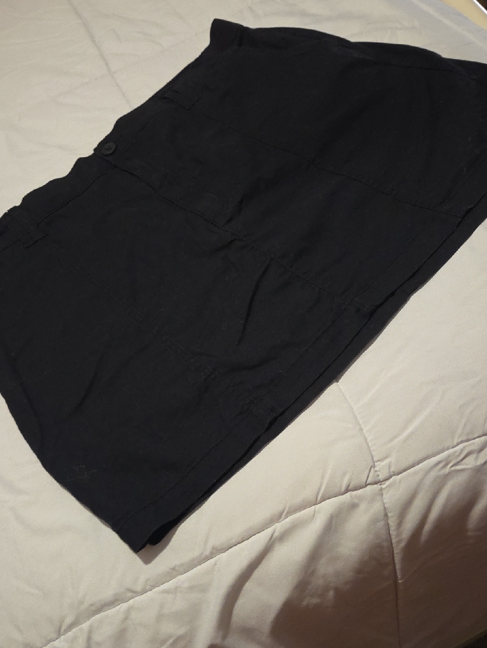 Lee Black Skort - Simple A-Line Style